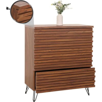 Mendler - HWC-M49 - Mangoholz - 3-drawer - Kommode Mendler - HWC-M49 - Mangoholz - 3-drawer - Kommode