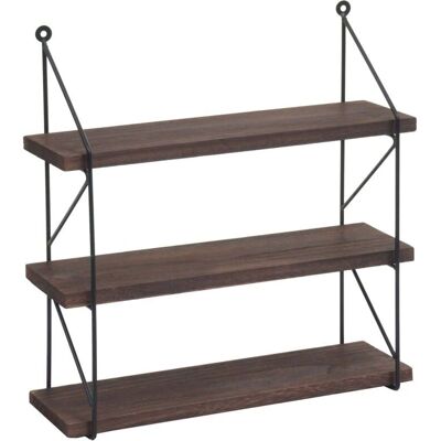 HHG - 627 - 3-estantes - metal madera industrial - Wall shelf HHG - 627 - 3-estantes - metal madera industrial - Wall shelf