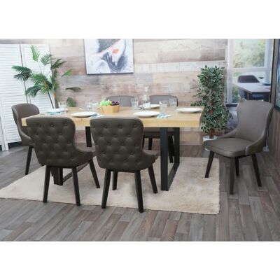 IKEA Dunkelgrün-Grau MCW-M60 Kompakte Esszimmerstuhl IKEA Dunkelgrün-Grau MCW-M60 Kompakte Esszimmerstuhl