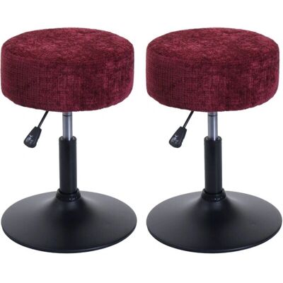 HHG 883 - Taburete giratorio ajustable - Chenilla moderna HHG 883 - Taburete giratorio ajustable - Chenilla moderna