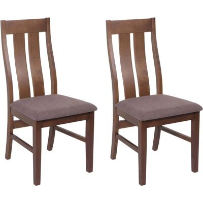 HHG - 675 - brown - fabric - Dining chairs HHG - 675 - brown - fabric - Dining chairs