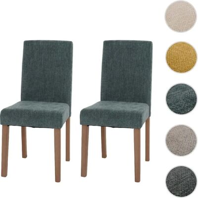 Ensemble de Chaises Mendler Littau - Haut Dossier, Tissu, Pieds en Bois - Publicité Ensemble de Chaises Mendler Littau - Haut Dossier, Tissu, Pieds en Bois - Publicité