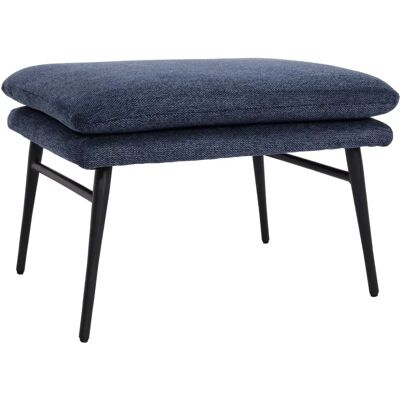 Pouf lounge bleu Mendler - HWC-L62 - Repose-pieds - Publicité Pouf lounge bleu Mendler - HWC-L62 - Repose-pieds - Publicité