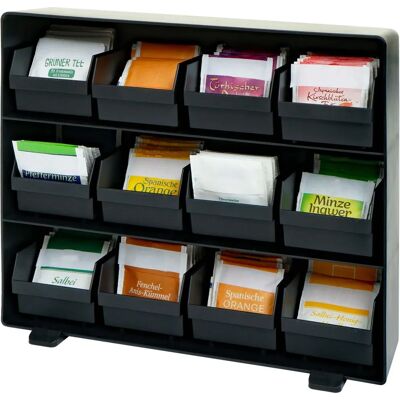 MENDLER Organisateur à Sachets de Thé HWC-M10 - Noir - Rangement à Thé MENDLER Organisateur à Sachets de Thé HWC-M10 - Noir - Rangement à Thé