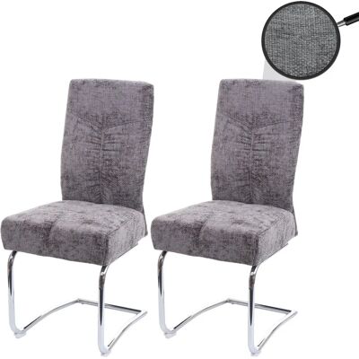 MCW - G56 - Dunkelgrau - Chenille-Gewebe - Esszimmerstuhl MCW - G56 - Dunkelgrau - Chenille-Gewebe - Esszimmerstuhl