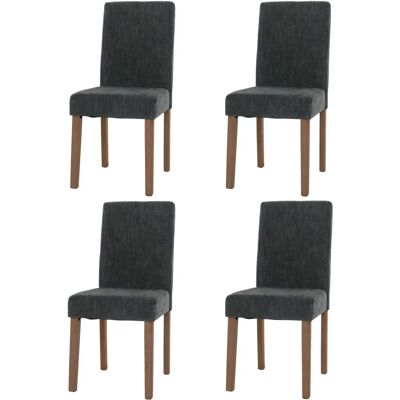 HHG - Littau - Gris - Patas madera natural - Sillas de comedor HHG - Littau - Gris - Patas madera natural - Sillas de comedor