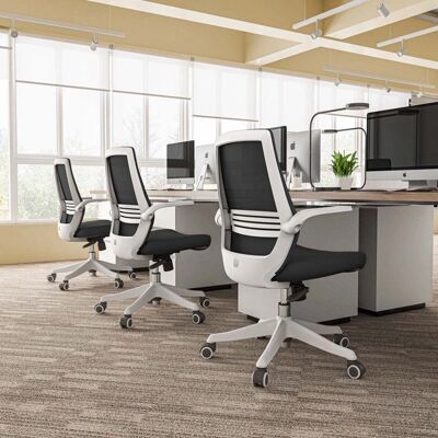 Chaise de bureau ergonomique Sihoo avec support en maille respirante - Noir - Publicité Chaise de bureau ergonomique Sihoo avec support en maille respirante - Noir - Publicité