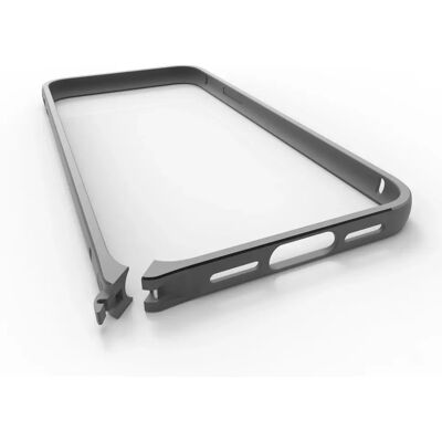 KMP iPhone X Grau Aluminium Rahmen - Smartphone Hülle KMP iPhone X Grau Aluminium Rahmen - Smartphone Hülle