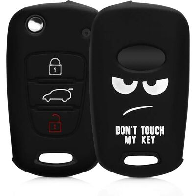 Housse Clé Hyundai Kwmobile - Silicone 3 Boutons - Publicité Housse Clé Hyundai Kwmobile - Silicone 3 Boutons - Publicité