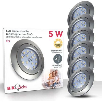B.K.LICHT LED Einbauleuchte - Schwenkbar, Ultra-flach, Innen B.K.LICHT LED Einbauleuchte - Schwenkbar, Ultra-flach, Innen