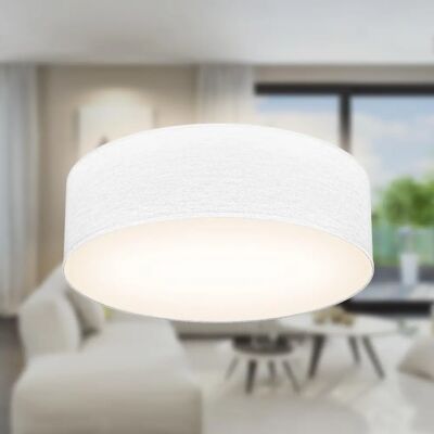 B.k.licht - Biała Tekstylna Lampa Sufitowa - Oświetlenie Wewnątrz B.k.licht - Biała Tekstylna Lampa Sufitowa - Oświetlenie Wewnątrz