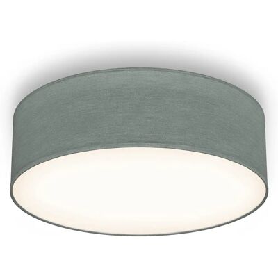 B.K.LICHT Moderne graue Textil-Deckenlampe - Deckenleuchte 30cm B.K.LICHT Moderne graue Textil-Deckenlampe - Deckenleuchte 30cm