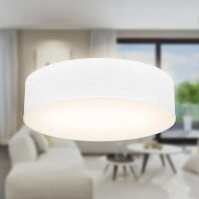 B.K.LICHT White Fabric Ceiling Light - Ceiling Lamp, Modern Decor B.K.LICHT White Fabric Ceiling Light - Ceiling Lamp, Modern Decor