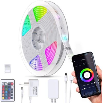 B.K.Licht BKL1243 LED-Streifen - RGB, 5m, Wi-Fi, dimmbar B.K.Licht BKL1243 LED-Streifen - RGB, 5m, Wi-Fi, dimmbar