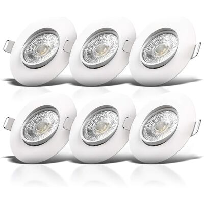 B.K.LICHT LED Einbauspotlights Set - Warmweiß, Verstellbar, 460lm B.K.LICHT LED Einbauspotlights Set - Warmweiß, Verstellbar, 460lm
