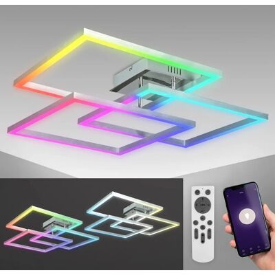 B.K.LICHT Luz de Techo LED WiFi - RGB, Regulable, Control por App B.K.LICHT Luz de Techo LED WiFi - RGB, Regulable, Control por App