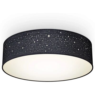 B.k.licht Modern Round Textile Ceiling Lamp - Bedroom, Living Room B.k.licht Modern Round Textile Ceiling Lamp - Bedroom, Living Room