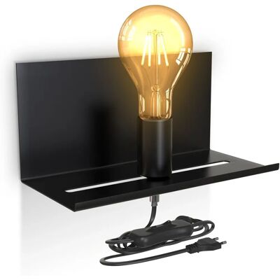 B.K.LICHT Wandlamp met plank - Vintage retro B.K.LICHT Wandlamp met plank - Vintage retro