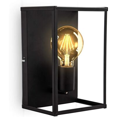 B.K.LICHT Lampada da Parete Nera - E27 Moderna Compatta B.K.LICHT Lampada da Parete Nera - E27 Moderna Compatta
