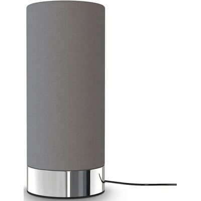B.K.LICHT - Grijze stoffen tafellamp met touch dimmer - Tafellamp B.K.LICHT - Grijze stoffen tafellamp met touch dimmer - Tafellamp