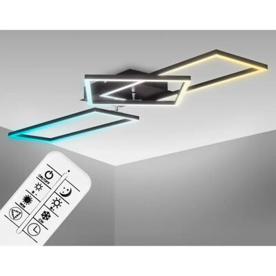 B.K.LICHT - Inbouw LED plafondlamp 40W dimbaar met afstandsbediening B.K.LICHT - Inbouw LED plafondlamp 40W dimbaar met afstandsbediening