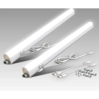 B.k.licht Lampe LED sous meuble - 8W, 57.3cm, Blanc neutre 4000K - Cuisine/Atelier B.k.licht Lampe LED sous meuble - 8W, 57.3cm, Blanc neutre 4000K - Cuisine/Atelier