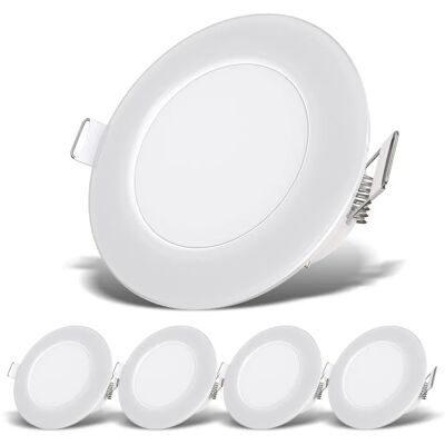 B.K.LICHT Spots encastrés LED - Étanches IP65, ultra-plat - 5 pièces - Publicité B.K.LICHT Spots encastrés LED - Étanches IP65, ultra-plat - 5 pièces - Publicité
