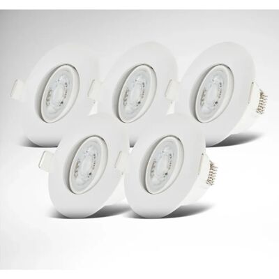 B.K.LICHT Set aus 5 LED Einbauspots - IP65 Bad geeignet B.K.LICHT Set aus 5 LED Einbauspots - IP65 Bad geeignet