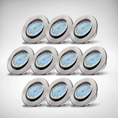 B.k.licht LED Einbauleuchte Set - Verstellbare Warmweiß Deckenleuchten B.k.licht LED Einbauleuchte Set - Verstellbare Warmweiß Deckenleuchten