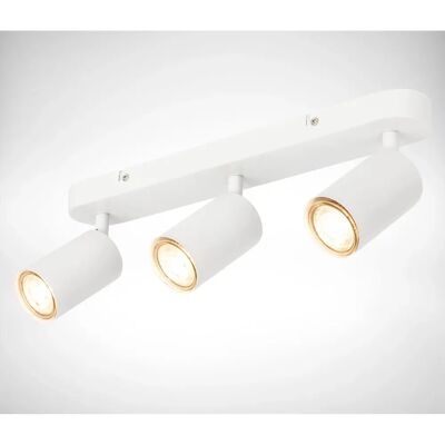 B.K.LICHT White Matte GU10 3 Light Ceiling Lamp - Ceiling Light B.K.LICHT White Matte GU10 3 Light Ceiling Lamp - Ceiling Light