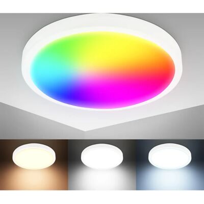 B.K.LICHT Smarte WiFi LED Deckenlampe - Dimmerbar, Farbtemperatur 2200K-6500K B.K.LICHT Smarte WiFi LED Deckenlampe - Dimmerbar, Farbtemperatur 2200K-6500K