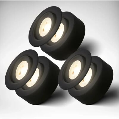 B.K.LICHT Lámpara de Pared Negra - Foco Ajustable - Uso en Interiores Secos B.K.LICHT Lámpara de Pared Negra - Foco Ajustable - Uso en Interiores Secos