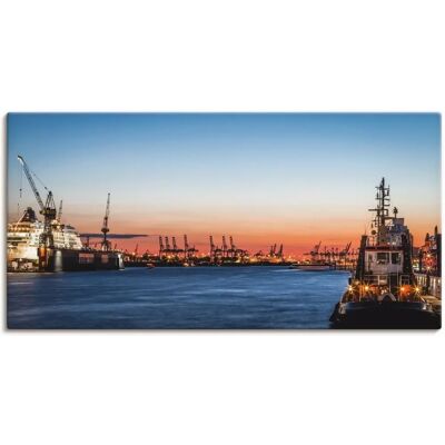 ARTLAND Leinwandbild "Hamburger Hafen" ARTLAND Leinwandbild "Hamburger Hafen"