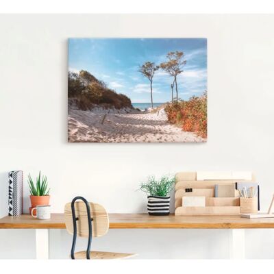 ARTLAND Weststrand Darss Leinwand 80x60cm - Wandbild ARTLAND Weststrand Darss Leinwand 80x60cm - Wandbild