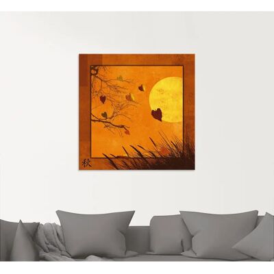 ARTLAND - Serie vier Jahreszeiten - orange - Glasbild ARTLAND - Serie vier Jahreszeiten - orange - Glasbild