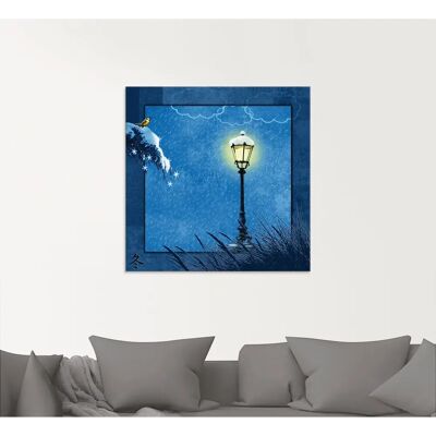 ARTLAND - Serie vier Jahreszeiten - Blau - 20x20 cm - Glasbild ARTLAND - Serie vier Jahreszeiten - Blau - 20x20 cm - Glasbild