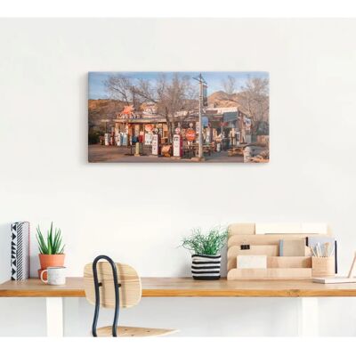 ARTLAND Arizona Route 66 Wandbild - Landschaft Leinwanddruck ARTLAND Arizona Route 66 Wandbild - Landschaft Leinwanddruck