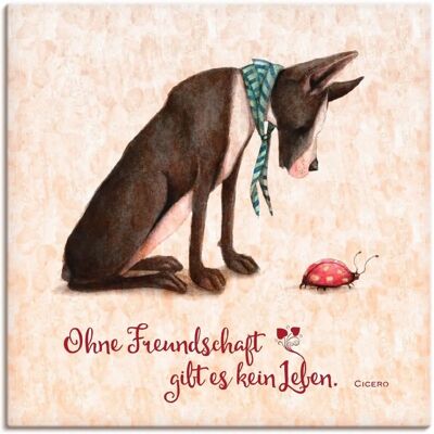 ARTLAND Freundschaft Lebensweisheit Wandbild ARTLAND Freundschaft Lebensweisheit Wandbild
