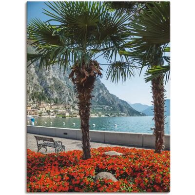 ARTLAND Gardasee Limone sul Leinwandbild - Wandbild ARTLAND Gardasee Limone sul Leinwandbild - Wandbild