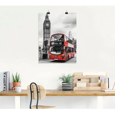ARTland - London Bus und Big Ben - Alu-Dibond - Wandkunst ARTland - London Bus und Big Ben - Alu-Dibond - Wandkunst