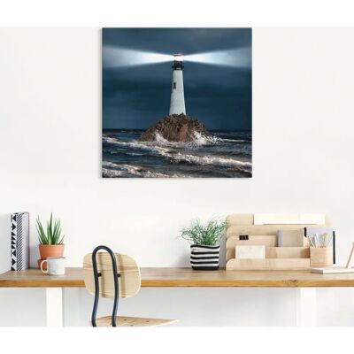 ARTLAND - Leuchtturm Lichtstrahl - Blau - Wall art ARTLAND - Leuchtturm Lichtstrahl - Blau - Wall art
