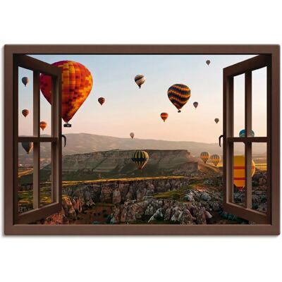 ARTLAND Kappadokien Ballonfahrt Wandbild - Leinwand, Metall, Poster ARTLAND Kappadokien Ballonfahrt Wandbild - Leinwand, Metall, Poster