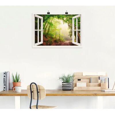 ARTLAND - Fensterblick Torbögen - 70x50 - Wandbild ARTLAND - Fensterblick Torbögen - 70x50 - Wandbild