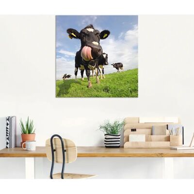 ARTLAND Holstein-Kuh mit gewaltiger Zunge - Wandbild ARTLAND Holstein-Kuh mit gewaltiger Zunge - Wandbild
