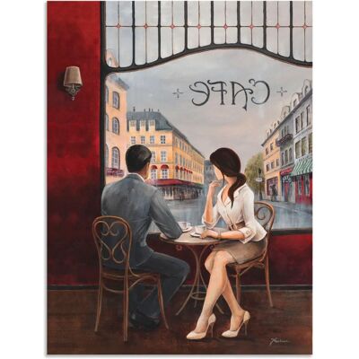 ARTland - Café - 30x40 cm - Alu-Dibond - Wandbild ARTland - Café - 30x40 cm - Alu-Dibond - Wandbild