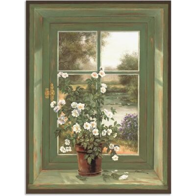 ARTLAND Wildrosen am Fenster - Wandbild ARTLAND Wildrosen am Fenster - Wandbild
