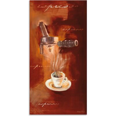 ARTland - Espresso I - braun - 20x40 cm - Wandbild ARTland - Espresso I - braun - 20x40 cm - Wandbild