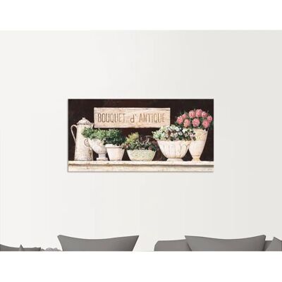ARTland - Antike Sträuße - 40x20 cm - Alu-Dibond - Wandbild ARTland - Antike Sträuße - 40x20 cm - Alu-Dibond - Wandbild