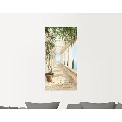 ARTLAND Capri Wandbild - Beige Natur Leinwand & Alu-Dibond-Druck ARTLAND Capri Wandbild - Beige Natur Leinwand & Alu-Dibond-Druck