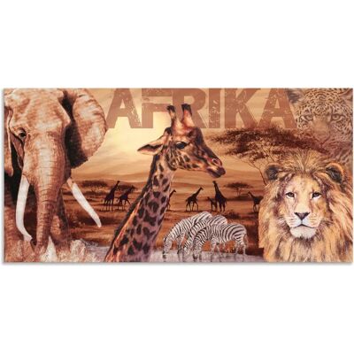 ARTLAND Afrika Collage - Wildtiere Wandbild 100x50 cm ARTLAND Afrika Collage - Wildtiere Wandbild 100x50 cm